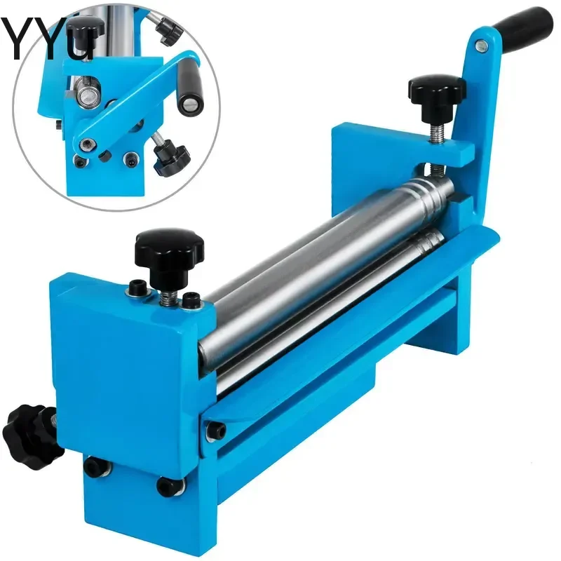 for SJ300 Manual Slip Roller 12 Inch Sheet Metal Rolling Machine Up to 20 Gauge Steel with Two Removable Rollers DIY Tool