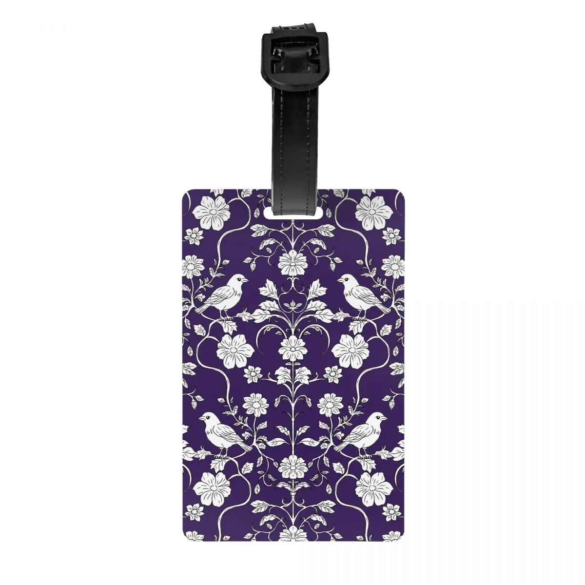 

Birds And Flowers Pattern Luggage Tag for Suitcases Funny Baggage Tags Privacy Cover ID Label
