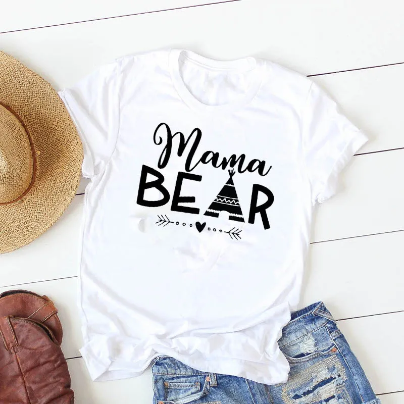 T Shirt Women Dinosaur Flower Plus Size 4XL Mama Summer Nice Camisa Mujer Top Graphic Mother Women Print Tshirt Tees T-shirt