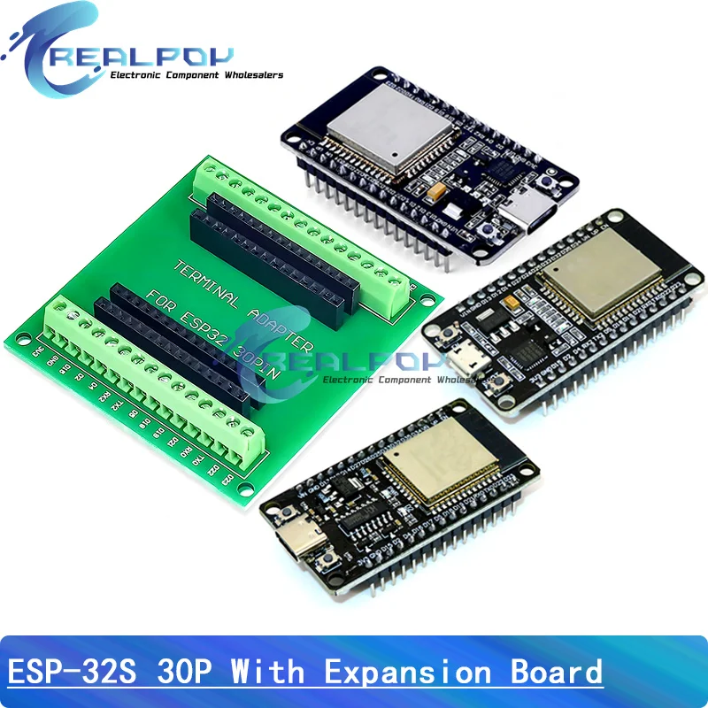 ESP-32S Development Board Expansion Board Compatible WiFi Bluetooth module ESPWROOM32 Lua Ultra-Low Power Expansion Board 30Pin