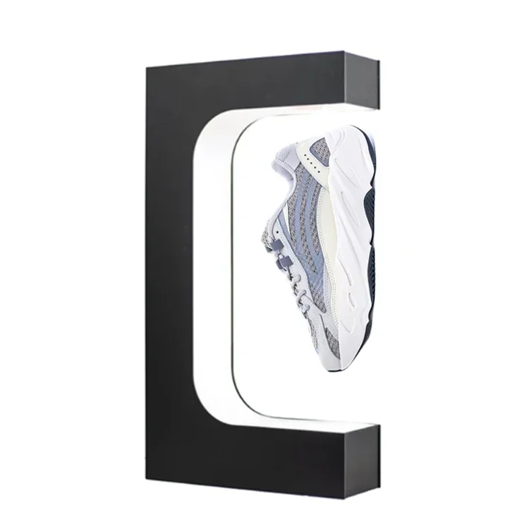 Fashion Levitating Magnetic Stand Shop Display For Shoes Fancy Sever Shoes Display Unit