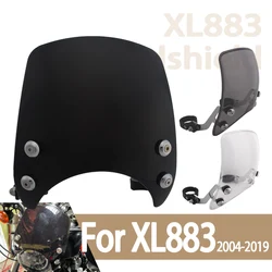 Motorcycle Windscreens Wind Deflectors Parabrisas Replace Windshield Fit 39mm-41mm Forks For Harley 1200 XL883 XL1200 2004-2019