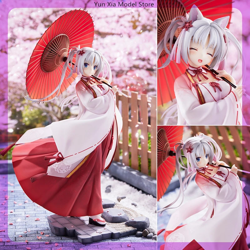 

27cm Senren Banka Tomotake Yoshino Cat Ear Game Girl Figure Model Gk Statue Boys Collection Desktop Decoration Ornament Toy Gift