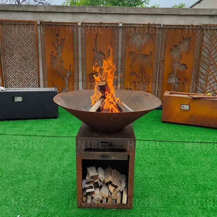 متميز حرق الخشب التجاري شواء موقد الفحم شواية باربيكيو في الهواء الطلق