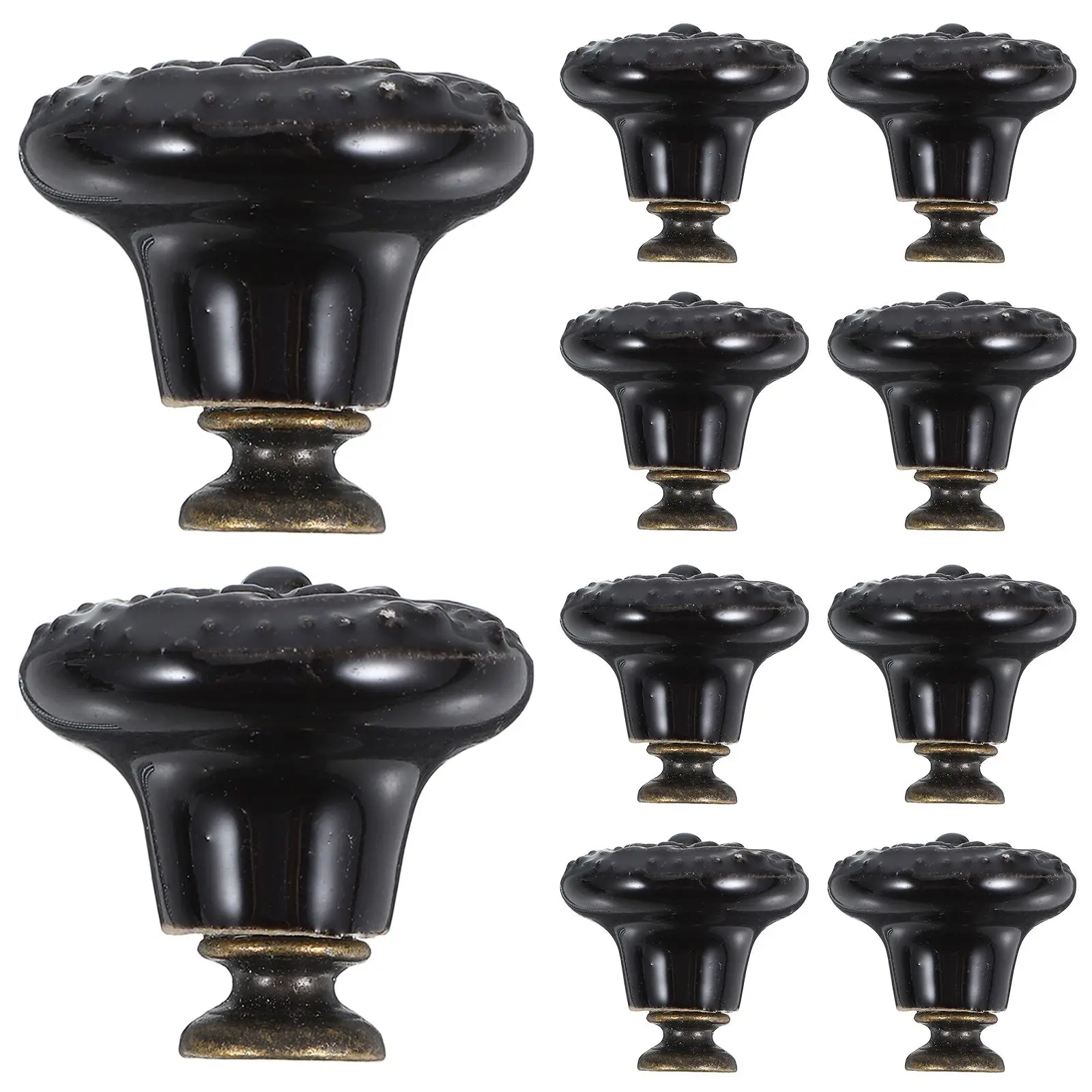 

8 Pcs Ceramic Cabinet Door Knobs Vintage Handles for Kitchen Drawer Pulls Decorative Closet Hardware Furniture