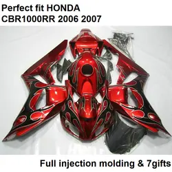 Injection mould fairing for Honda CBR1000RR 06 07 wine red bodywork parts fairings kit CBR 1000RR 2006 2007 MQ29