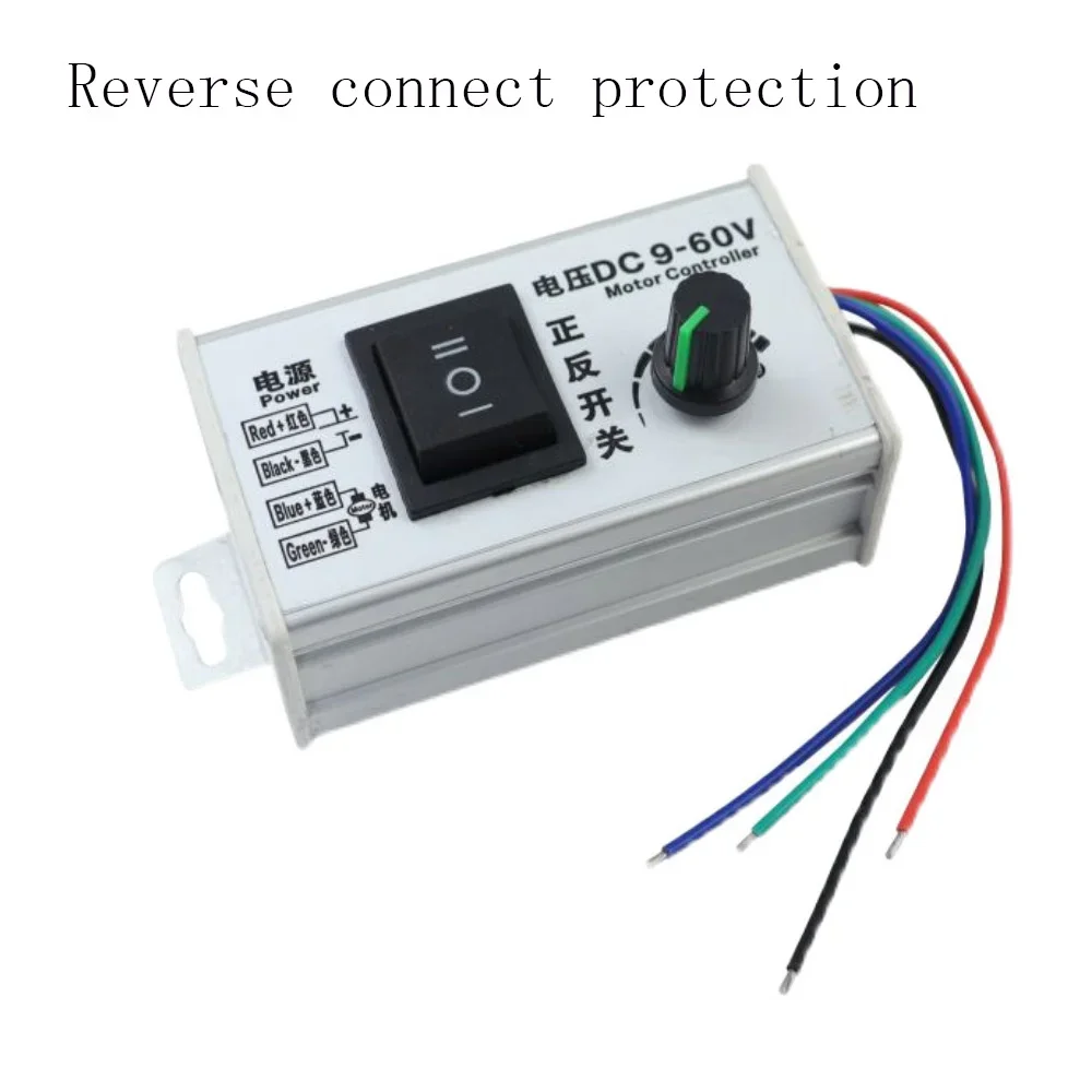 

9-60V DC Motor Speed Controller 20A 25KHZ PWM DC Motor Forward and Reverse Control Switch 1-100% Adjustable Motor Speed Governor