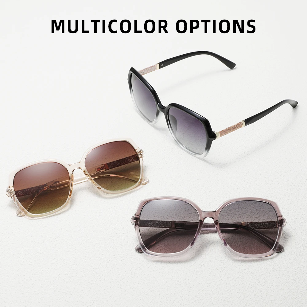 Trendy Women Sunglass Polarized Anti-UV400 Butterfly Large Frame Glasses for Lady Vacation Beach Accessories