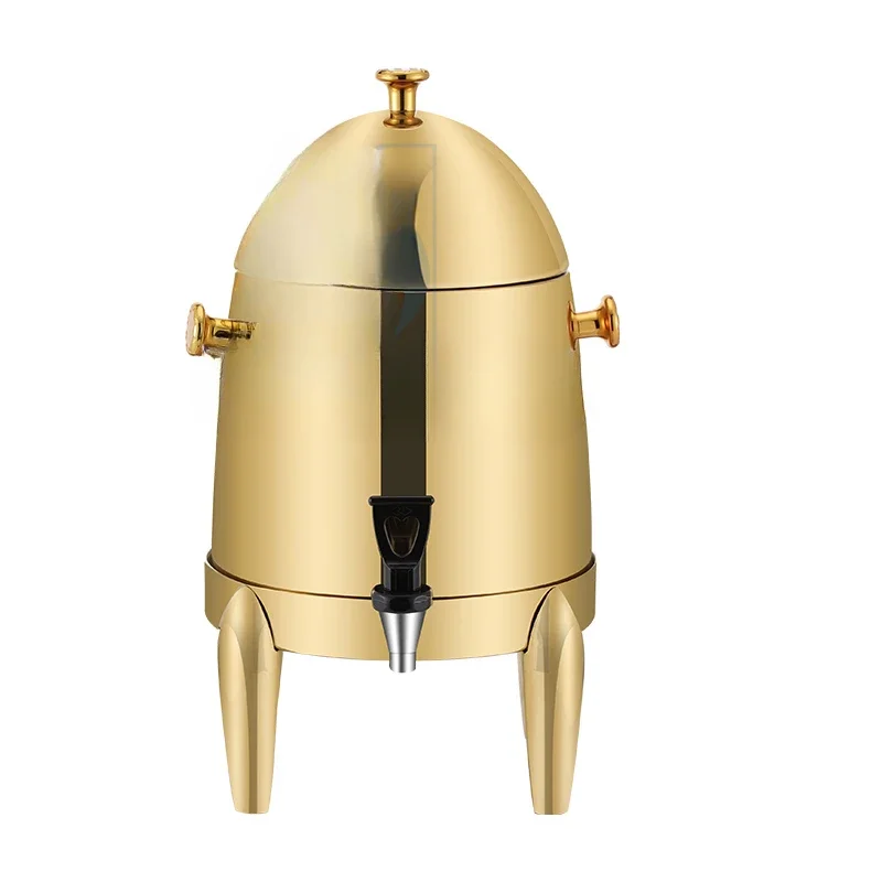 High Quality 12 liters Stainless Steel Gold Plating Coffee Urn 3 Gallon luxury Chafer Urn