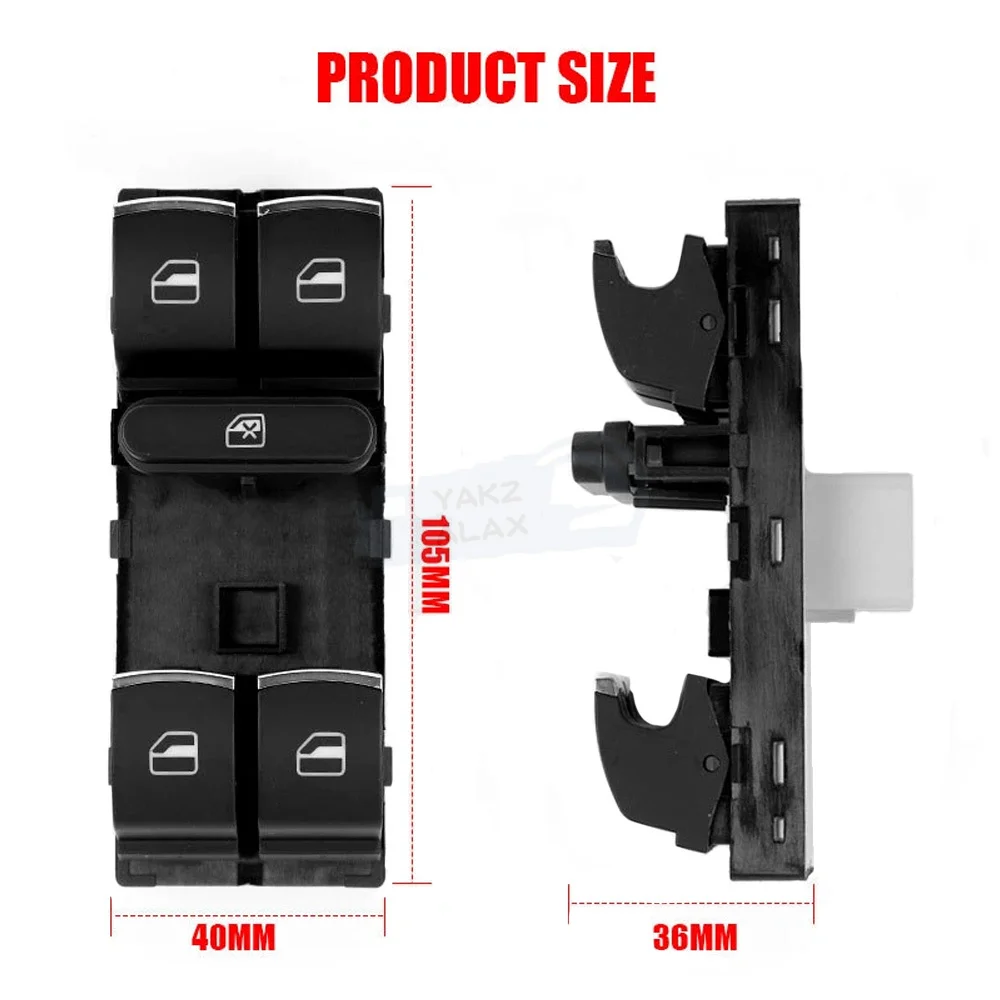 For VW Volkswagen CC Jetta Golf MK5 MK6 Jetta Passat Tiguan 5K4959857 Electric Power Window Control Switch Button 5ND959857 - view 5