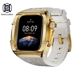 Heavy Metal Stainless Steel Watch Case for Apple IWatch Series 10 46mm S10 9 8 7 6 5 SE 44mm 45mm Ultra 2 1 49mm Shockproof Case
