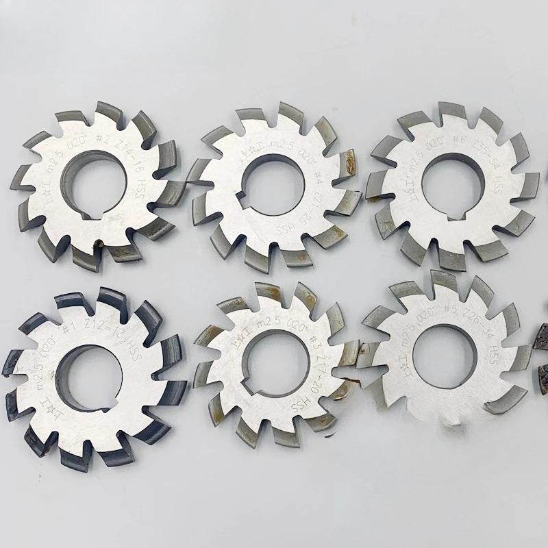 Vintage Disc Gear Cutter Straight Bevel Milling Cutter 20 Degree Pressure Angle M0 5 M0 8 M1 M1 25