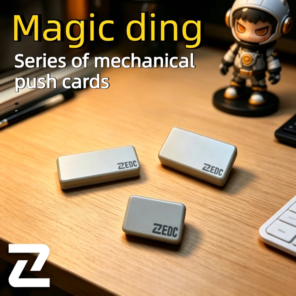 MCZHI EDC MODING Mechanical Ultra-Dense Track Multiple Sounds and Tactile Feels Fingertip Card Pushing Stress Toy