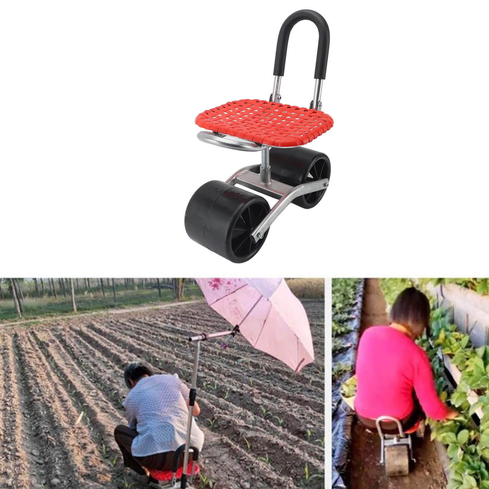 مقعد عمل دوار للحدائق ، زيادة الكفاءة ، عربة مريحة ، توفير للعمالة ، قابل للتعديل للمزرعة
