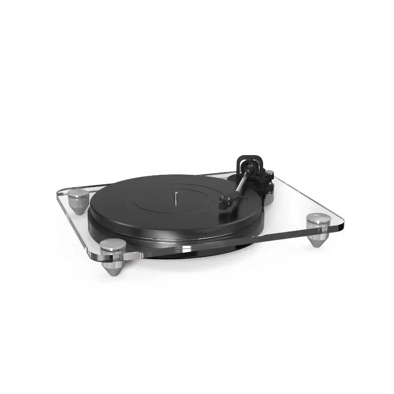 Vinyl Turntable Player with Bluetooth Feature Acrylic Record Player for 3.5mm Output for Vinyl Records