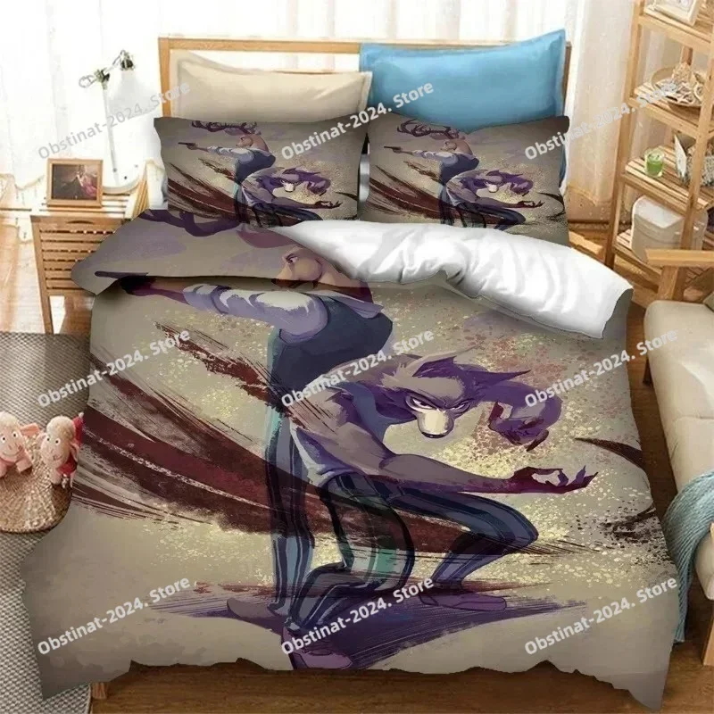 Anime BEASTARS Bedding Set Print Bed Set With Pillowcase Bed Duvet Cover Soft Single Double Queen Super King Size Home Textiles