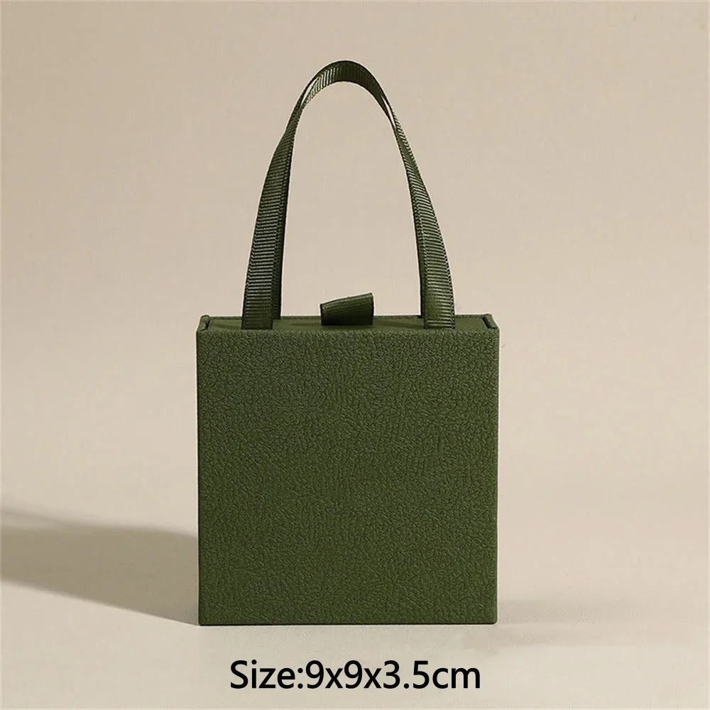 Jewelry Box With Tote Bag for Earring Ring Storage