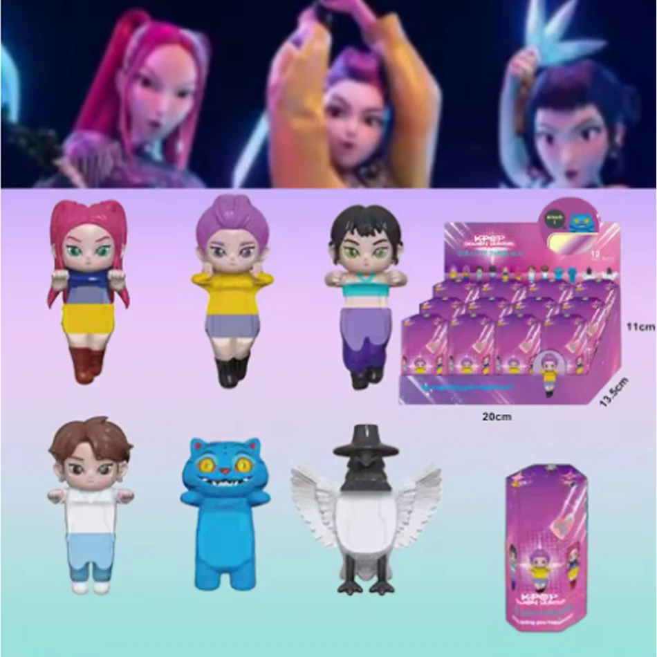 New Kpop Demon Hunters Figure Series Blind Box Derpys Tiger Rumi Mira Zoey Sussy Figurine Doll Mini Decor Model Toys Girl Gifts