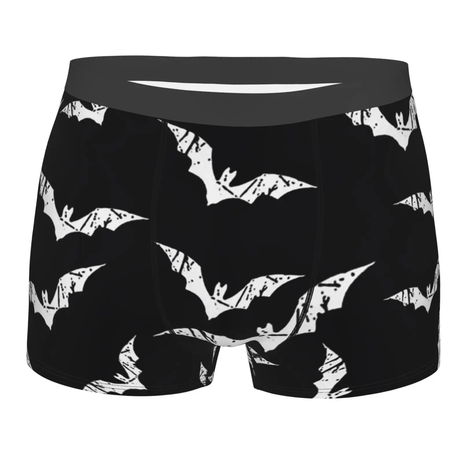 

Мужские трусы-боксеры с принтом «летучие мыши», нижнее белье, дышащие шорты-боксеры, дышащие трусы для Homme