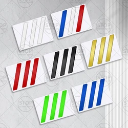 Car Sticker Three Color Decorative Strips Logo 3D Decal Badge Rear Trunk Emblem For Peugeot RCZ 306 307 207 5008 508 2008 3008