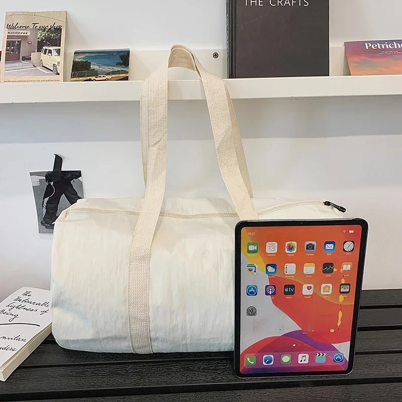 Large Capacity Solid Color Oxford Sewing Thread Zipper Travel Bags 2026 High Quality Concise Commute  Shoulder Bags for Women