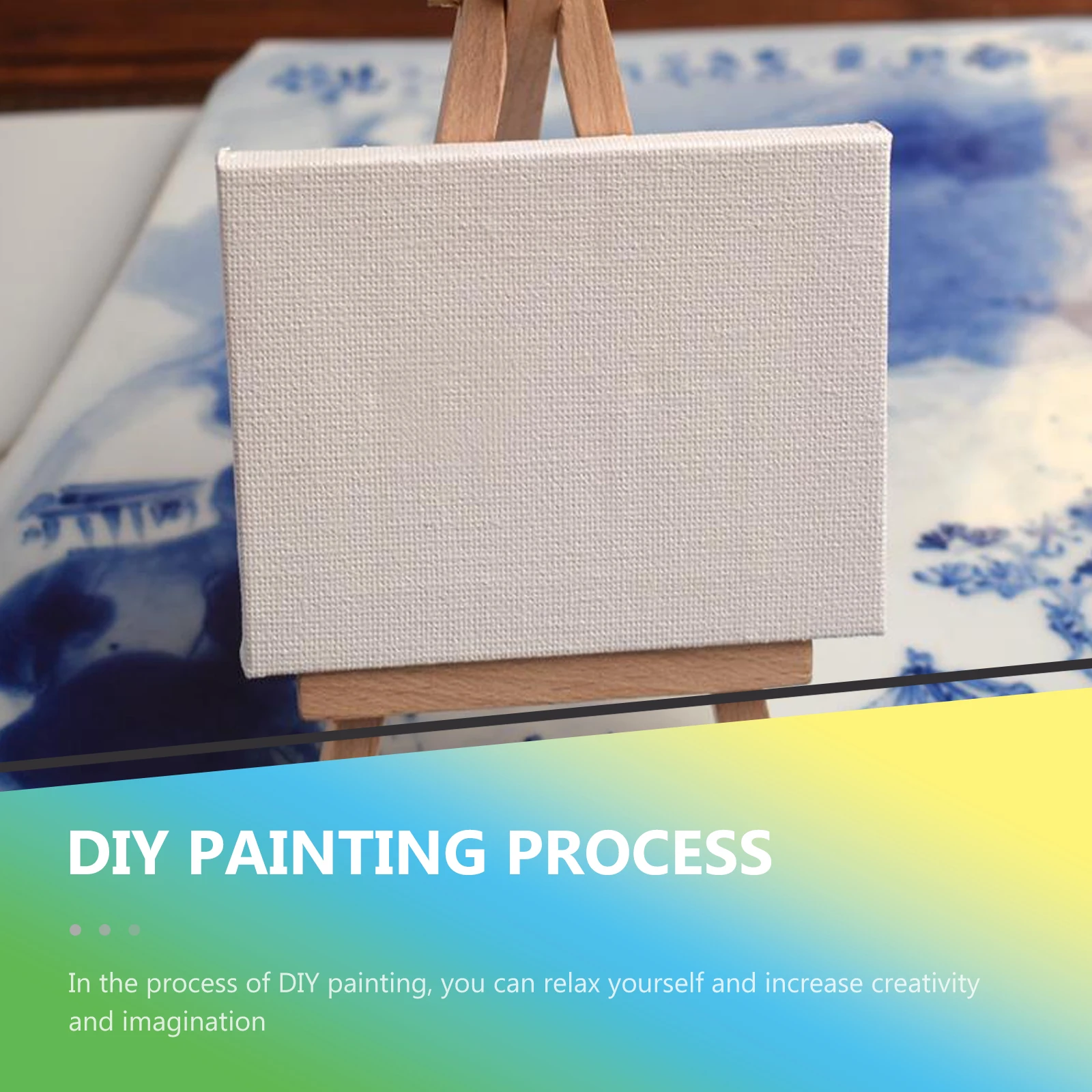 

24pcs Mini Canvas High Quality Cotton Canvases Panels Firm Wooden Board Oil Painting Student Gift Idea