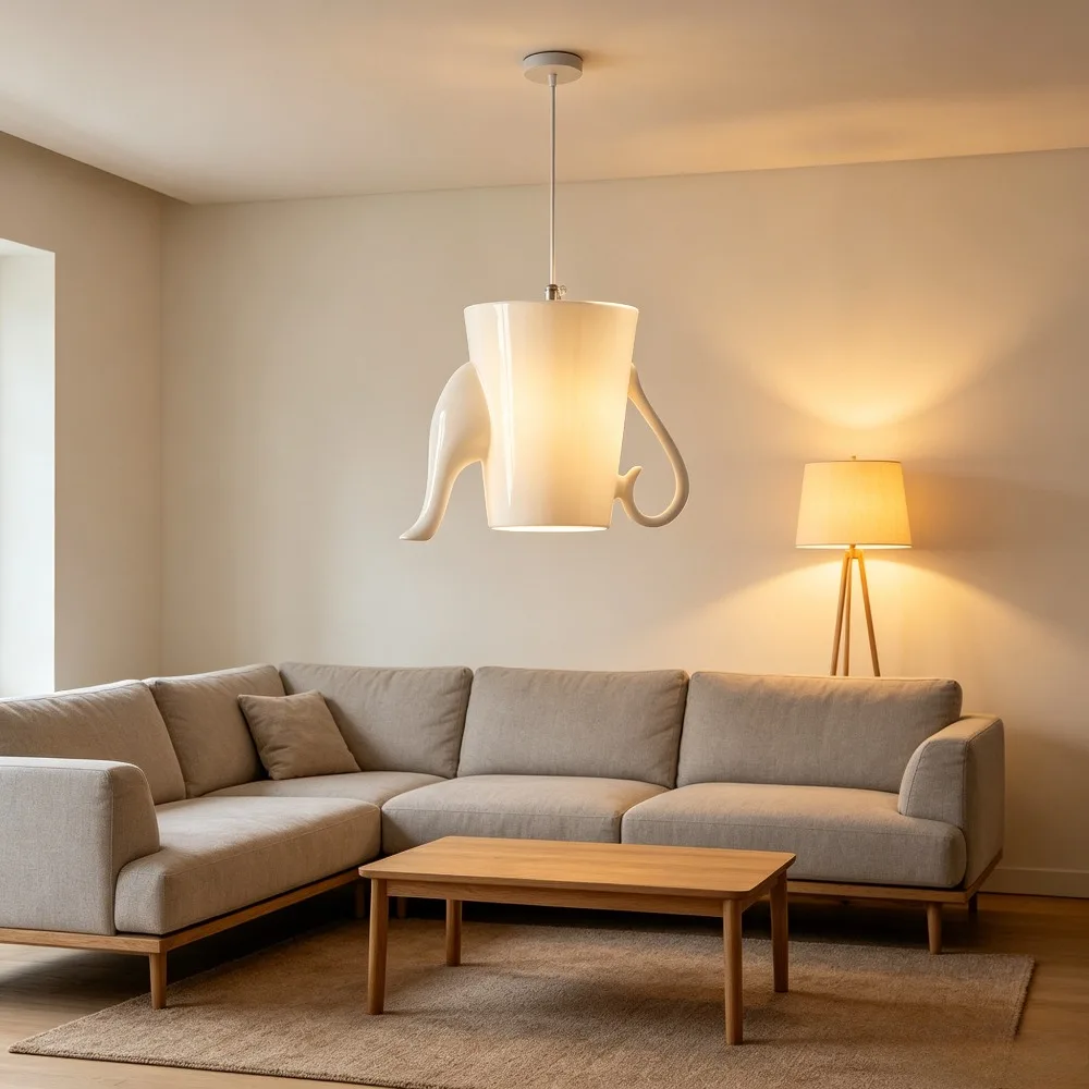 Ceramic Led Pendant Light Modern Tea Cup Teapot Hanging Lamp Kitchen Dining Room Lights Bar Cafe Home