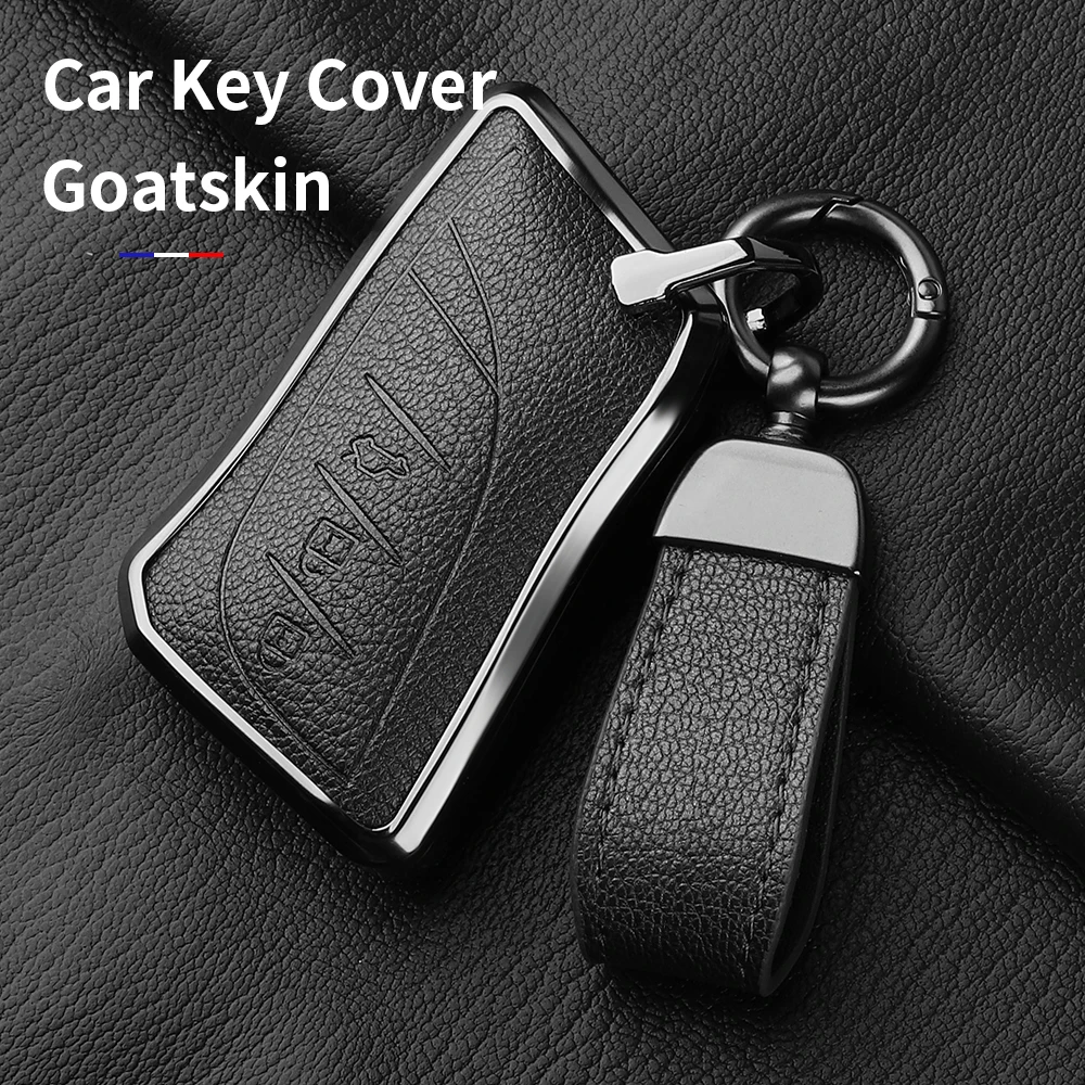 Aluminum Alloy Goatskin Car Key Case Cover For Lexus NX ES UX US RC LX GX IS CT RX 200 250h 350h 400h LS 450h 260h 300h UX 200