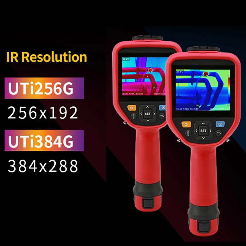 UNI-T Touch Screen Thermal Imager UTI256G UTI384G Manual Focus -20~550℃ Video Recording Enhanced Infrared Thermal Camera