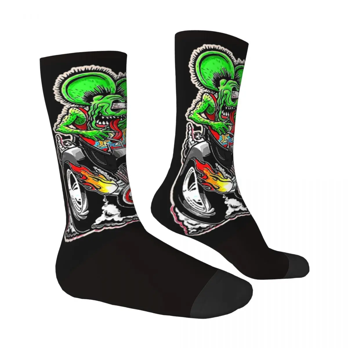 tales of the rat fink Rat Fink Merchandise Classic Men Women Socks Cycling Novelty Spring Summer Autumn Winter Stockings Gift