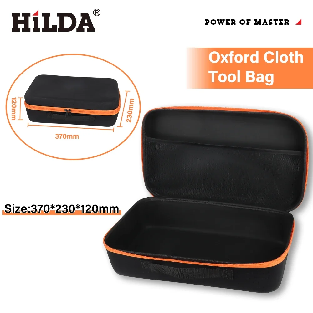 HILDA Waterproof Tool Box Large Capacity Electric Drill Carry Bag Oxford Cloth Bag For Electrician Hardware Shockproof Tool Bag