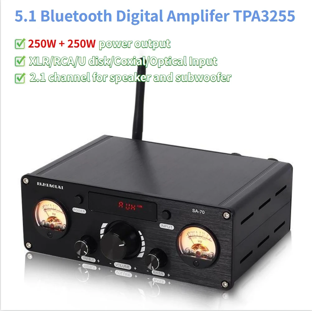 

TPA3255 500W Power amplifier Amplifiers HiFi Audio Amp Sound Amplifier Home Theater Karaoke 2.1 Channel for speaker subwoofer