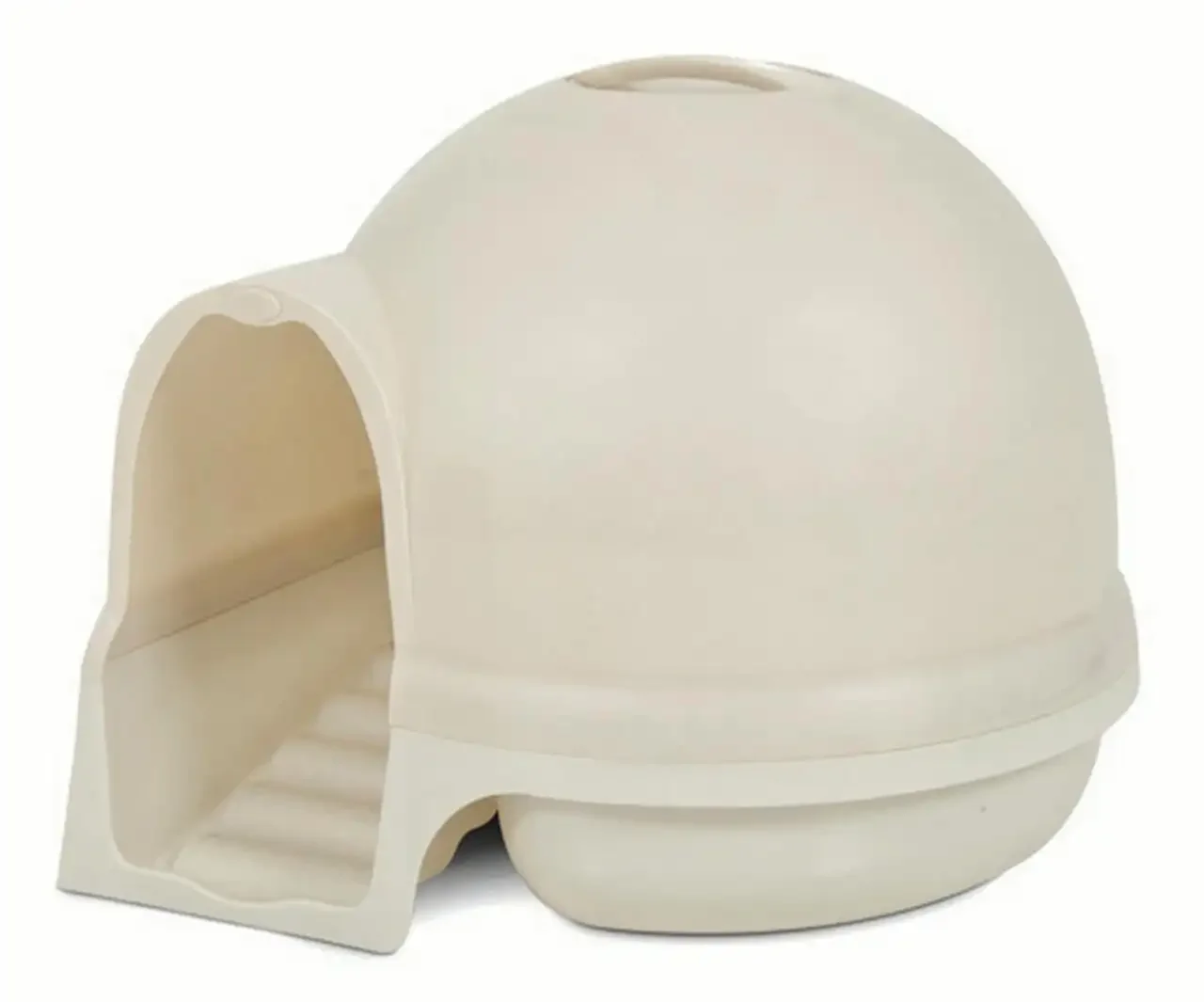 

Dome Clean Step Enclosed Cat Litter Box, 95% Recycled Materials, Pearl