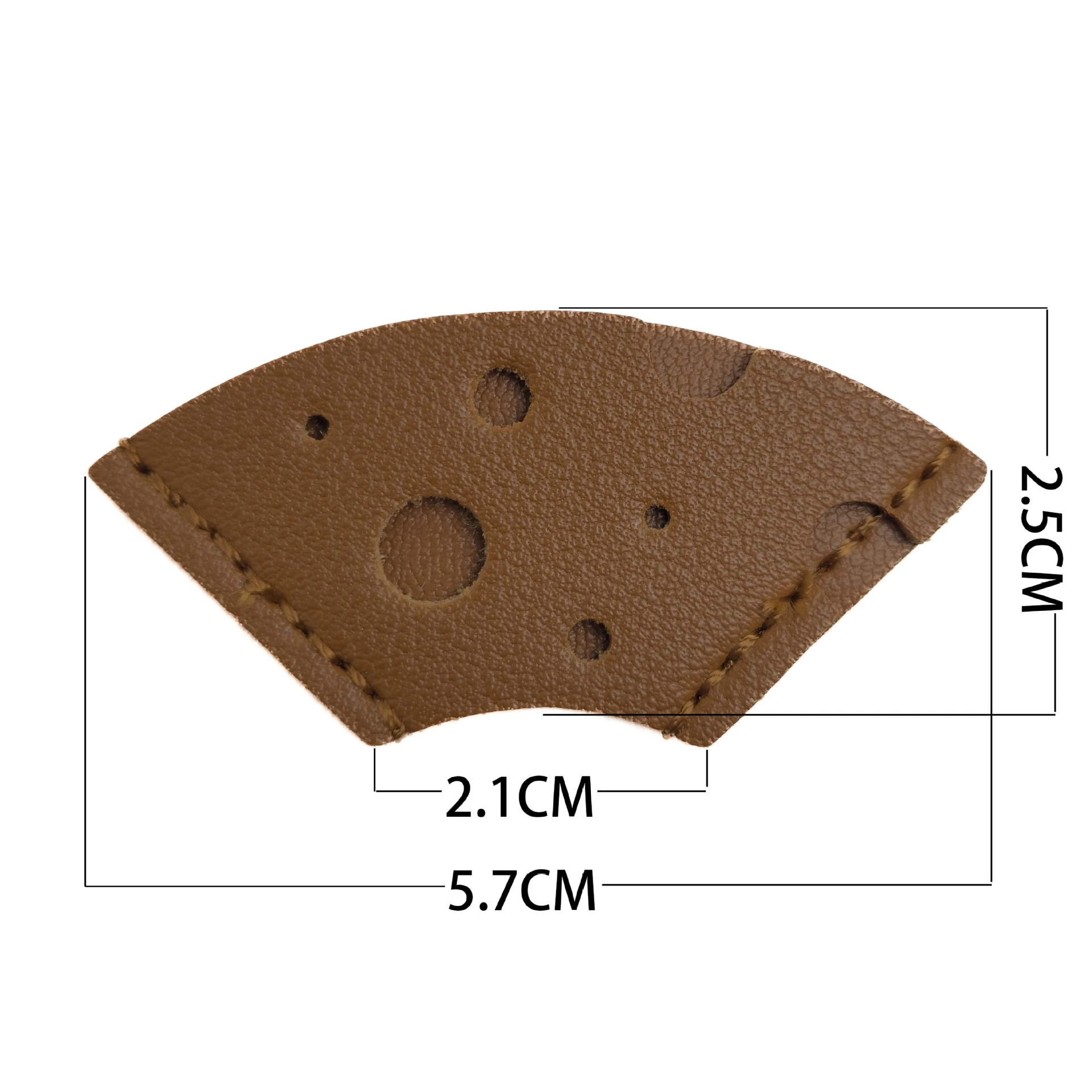 6pcs Bookmark PU leather Triangle Fans Hollowing out Cheese Book Corner Bag Solid color Book labels Bookpage folder