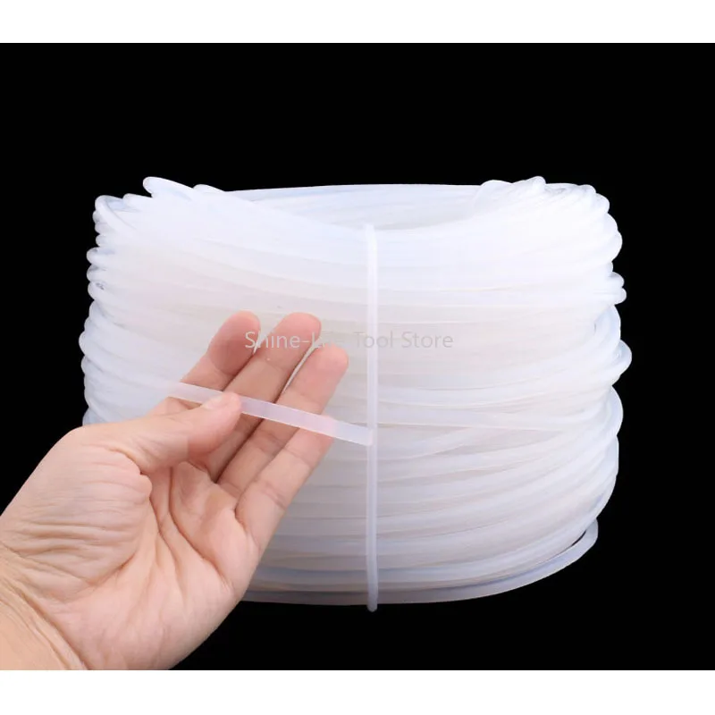 White Round Solid Silicone Cord Diameter 0.8mm~25mm Resistant High&Low Temp Waterproof Sealing Strip High Elasticity Rope Rod