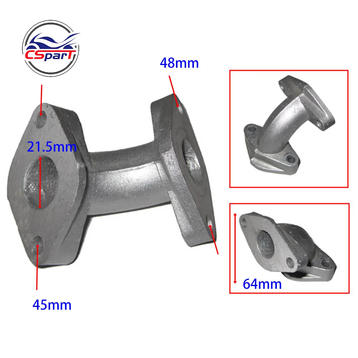 21MM Intake Manifold Kit with Gasket 50CC 70CC 90CC 110CC ATV Quad Taotao Kaya Apollo Lifan Sunl Dirt Pit Bike Parts