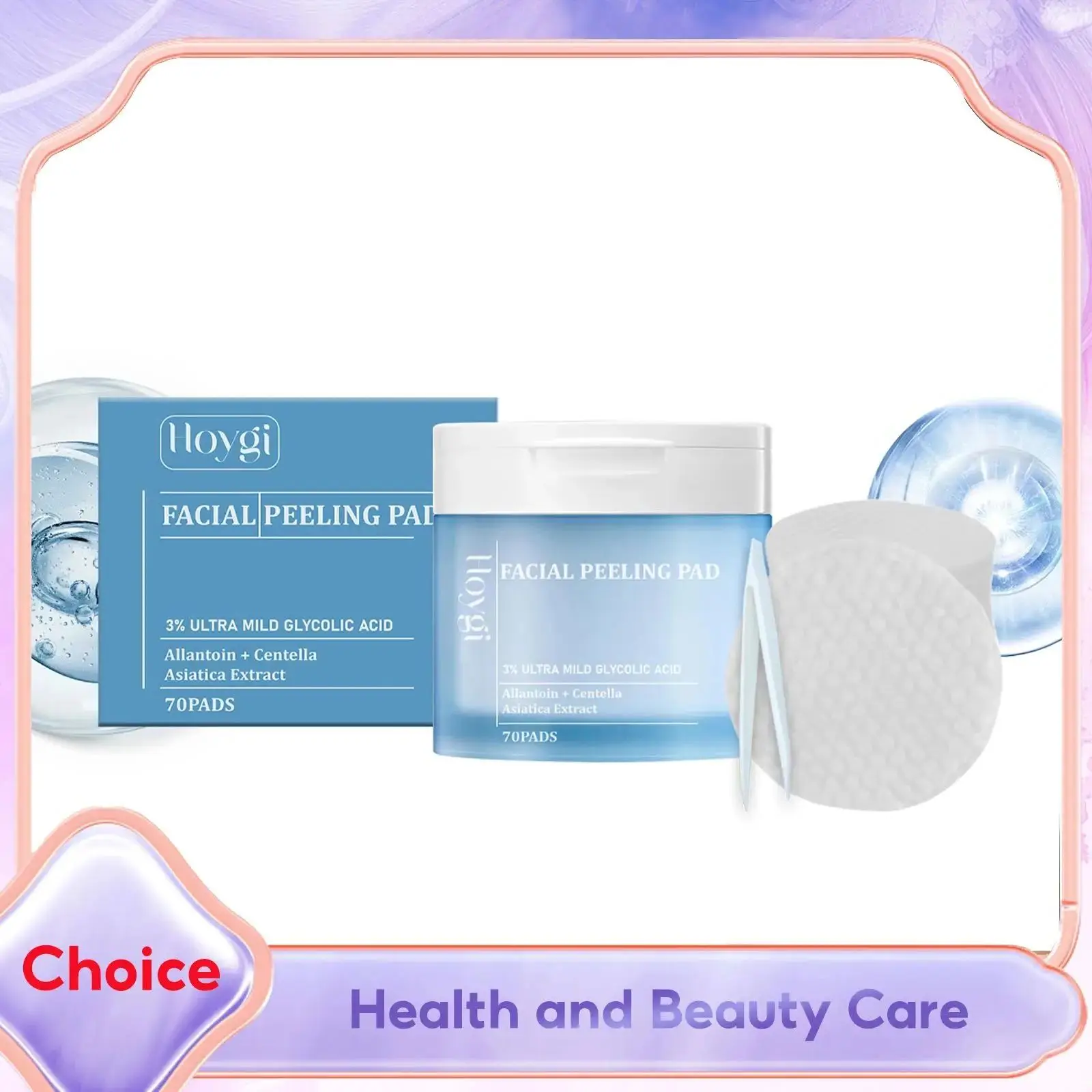 

Salicylic Acid Exfoliating Face Pads Daily Pore Reducing Oil Control Soothing Skincare Centella Toner Pads Facial Cleansing Wipe