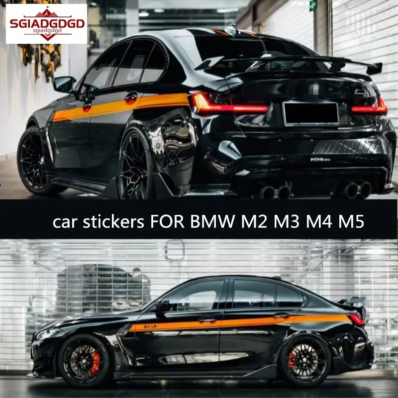 

New custom car stickers FOR BMW M2 M3 M4 M5 body exterior decoration fashion sports Vinyl Decal sports film accessories