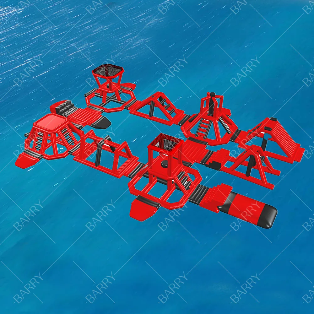 

Sea Ocean Water Challenge Obstacle Course Floating Water Park Equipment Commercial Inflatable Water Park Attractions for Sale