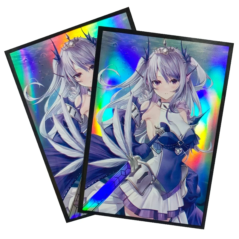 50Pcs/set 63X90Mm Diy Self Made Yu-Gi-Oh! Tearlaments Scheiren Card Sleeves Color Flash Card Protective Cover Card Gift Toy