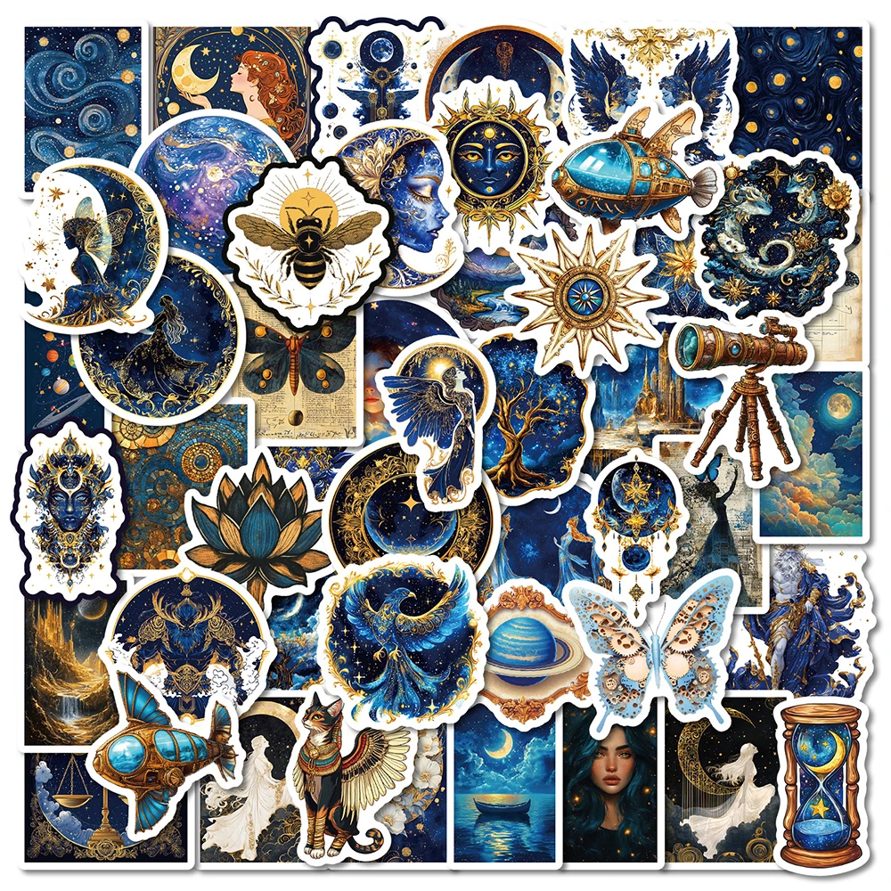 10/30/50pcs Retro Universe Mythic Art Aesthetic Stickers Decals DIY Fridge Laptop Phone Suitcase Graffiti Scrapbooking Sticker