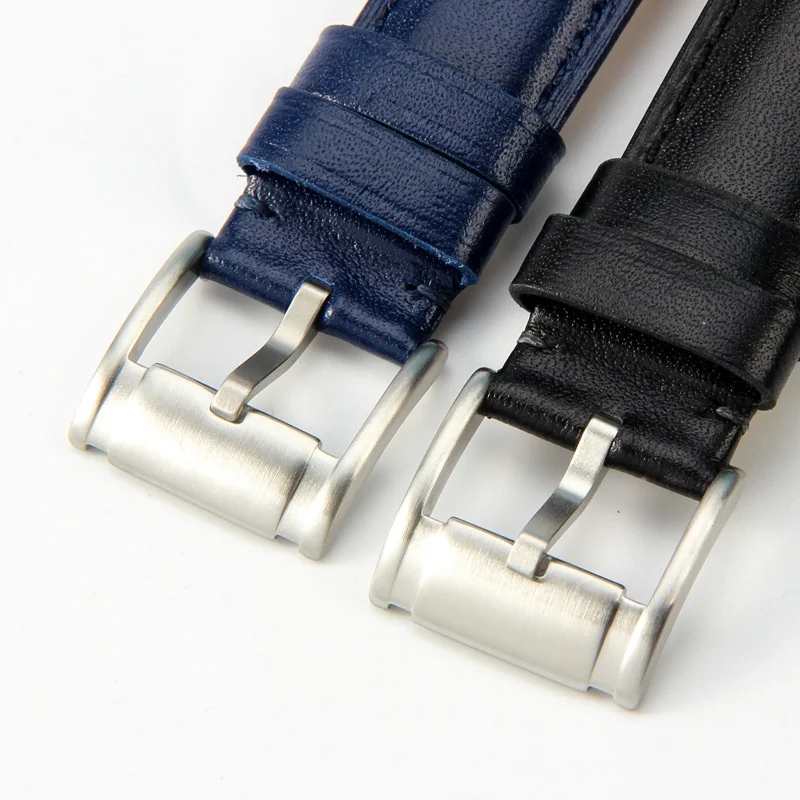 Sostituzione cinturino orologio in pelle di vitello morbida e traspirante a sgancio rapido da 22 mm 24 mm per accessori universali per cinturini impermeabili