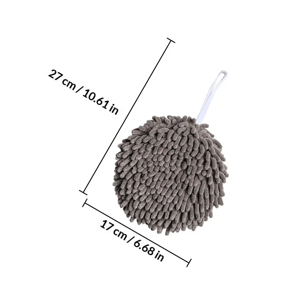2Pcs Spherical Absorbent Hand Towel Balls Quick Dry Comfortable Hanging Kitchen Bathroom Office Living Room Home Supply Wiping