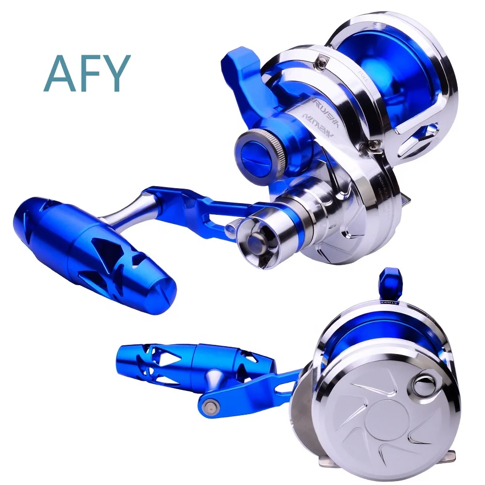 Full Metal Jigging Fishing Reel for Saltwater Boat Trolling Two Speed Fishing Wheel 5.7:1 Gear Ratio 8+1 Ball Bearings 40kg