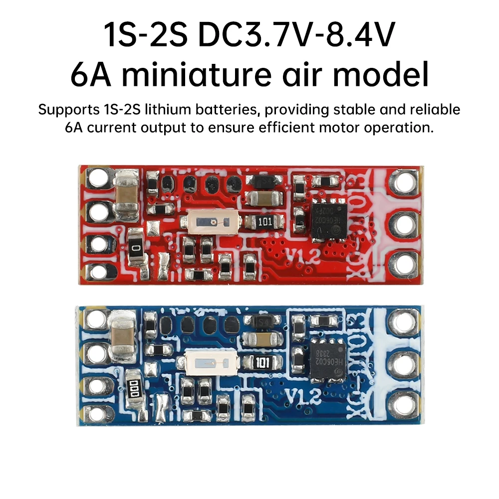 

1S-2S 6A Brushless Esc Brushless Motor Speed Controller Driver Board DC3.7V-8.4V For 1104 1106 1306 1407 1503 Brushless Motor