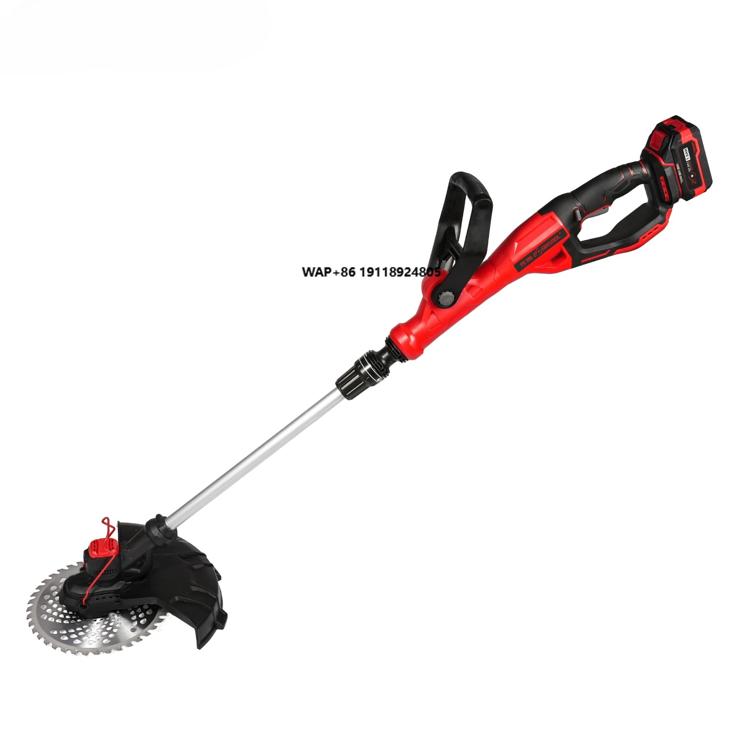 18VLithium Battery Lawn Mower ZSGC-1818 Portable Extendable Lawn Mower Lawn Trimmer Weed Remover Multi-functional Gardening Tool