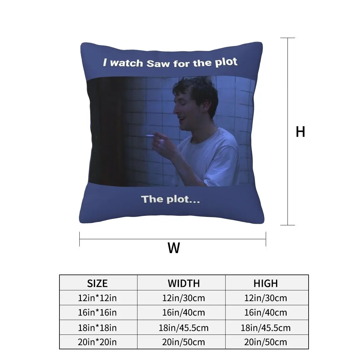 Adam Stanheight Saw Square Pillowcase Cushion Cover Pillow Case Throw Pillow Cover for Home Bedroom Car