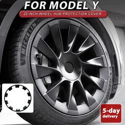 4PCS For Tesla Model Y 20 Inch Wheel Performance HubCap Patch Replacement Wheel Cap Full Rim Cover Accessories Hub Cap 2020-2024