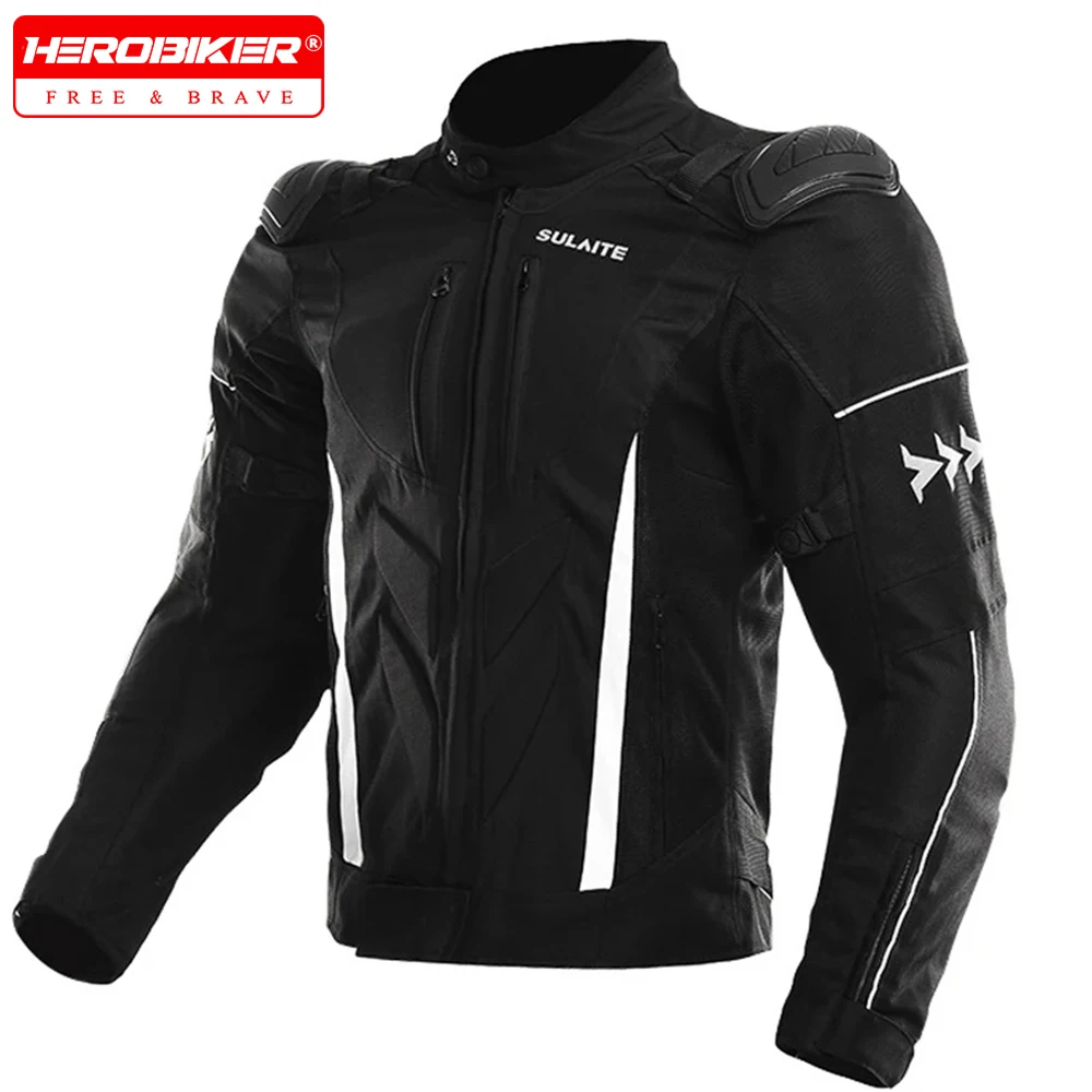 Sommer atmungsaktive Motorrad jacke tragen widerstands fähig und Anti-Fall Motorrad Reit jacke Männer wind dichte Motorrad jacke