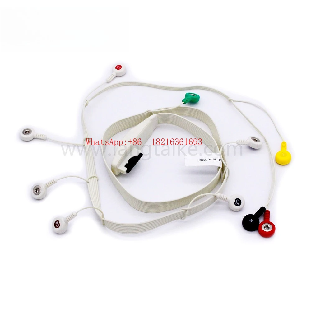 Integrated 10-lead ECG Lead Cable 102 Cm, American Standard, Buckle Type
